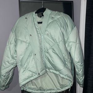 H&M- Mint Green Puff Jacket